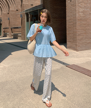 Poles 尼龙褶皱短袖女式衬衫