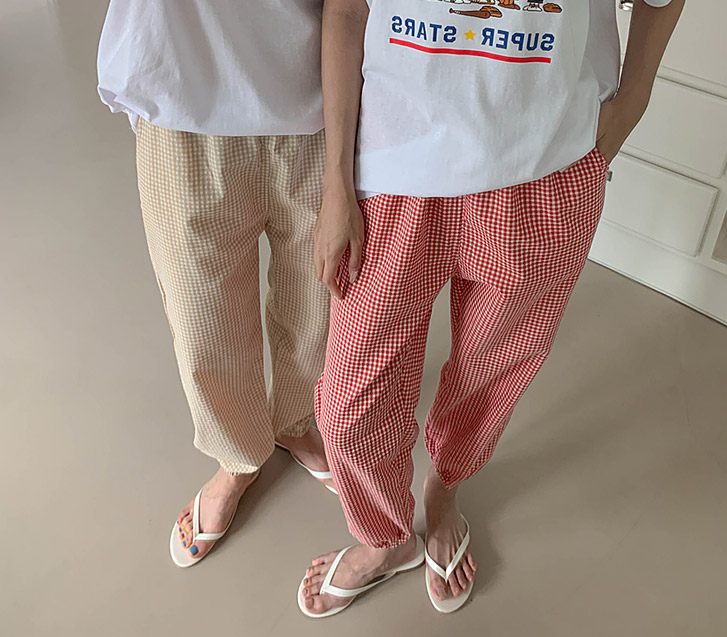 夏季泡泡纱九分睡衣菠萝慢跑裤