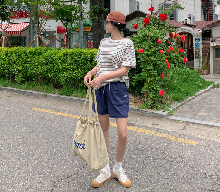 帕斯卡贴袋运动服短裤