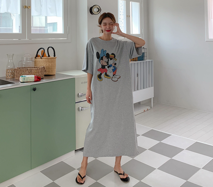 Play Mickey Nayeon 团队长袖半身裙