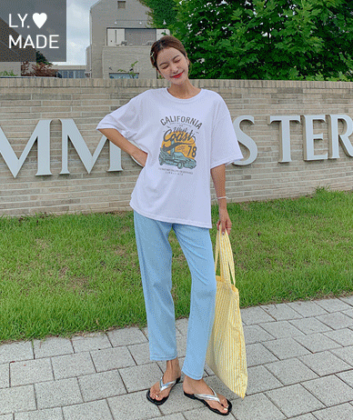 [男女通用加州78 Nayeom短袖T恤