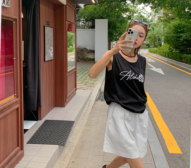 Cruise 别针褶裥松腰带四件套短裤