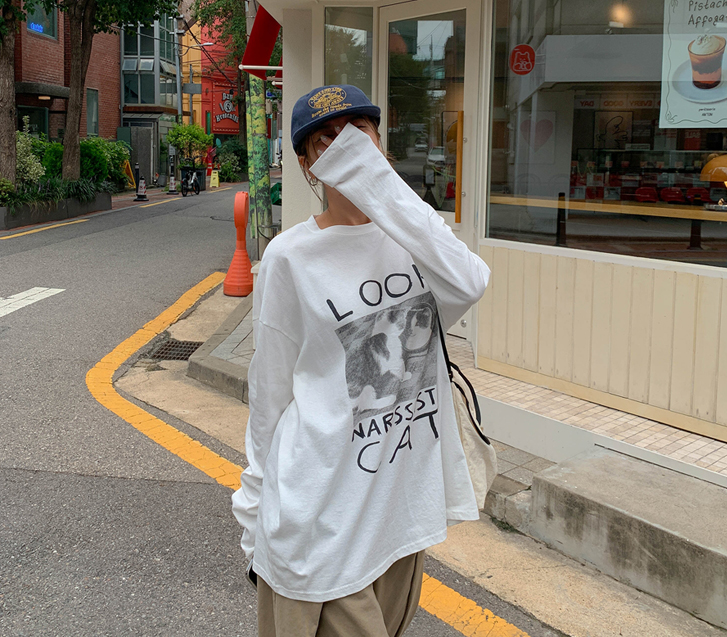 Lookcat Nayeom长袖T恤