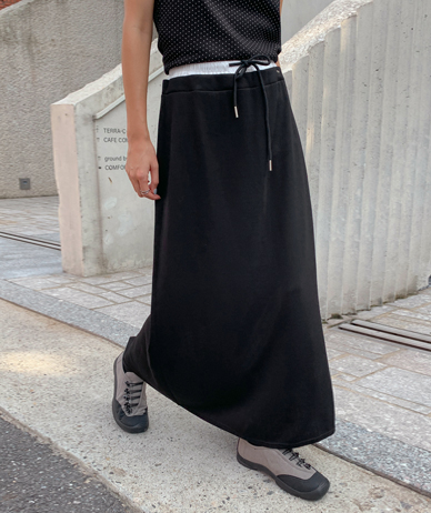 快乐分层松紧带开衩长袖