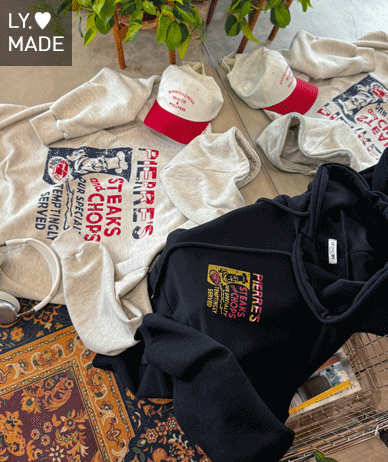 [Unisex] Steak Crack Nayeom 宽松款长款连帽衫