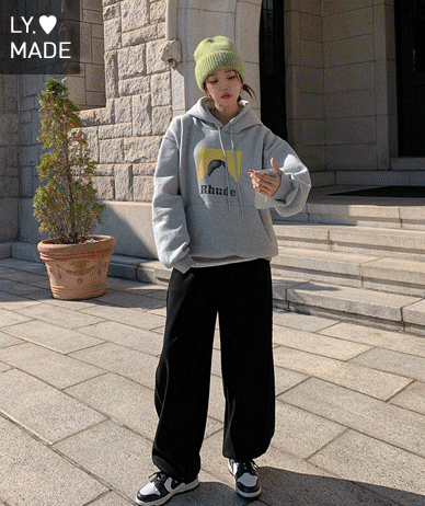 [男女通用] Moon Rude Nayeom 加绒带帽T恤