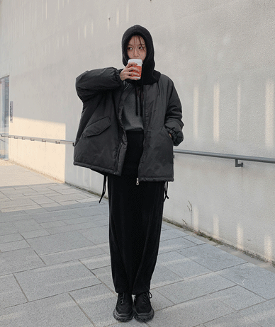 Cony 蟒蛇皮宽松户飞行夹克