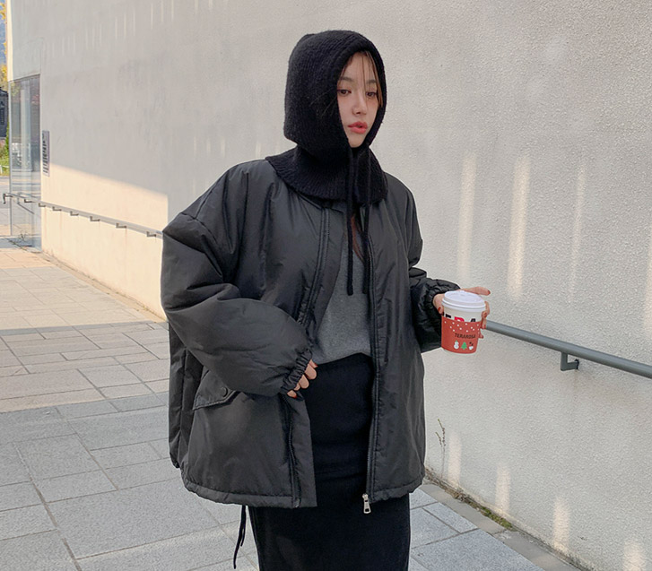 Cony 蟒蛇皮宽松户飞行夹克