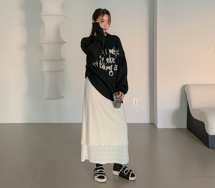 爱心图片松紧带褶皱长袖