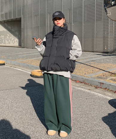 伍迪·罗素 加绒 宽版训练裤