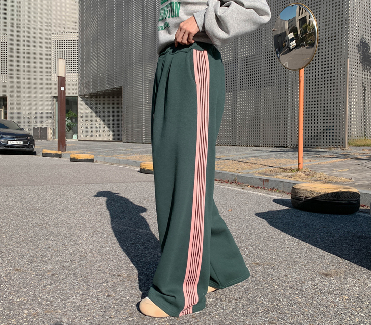 伍迪·罗素 加绒 宽版训练裤