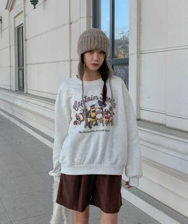 Captain Printing 加绒动衫