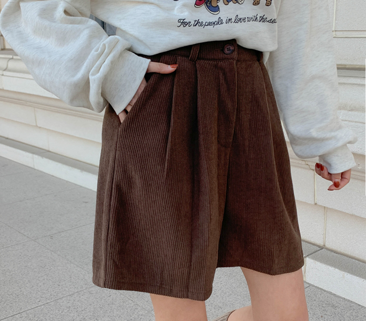 Ripol 灯芯绒松木衬里四件套短裤（短款/基本款）