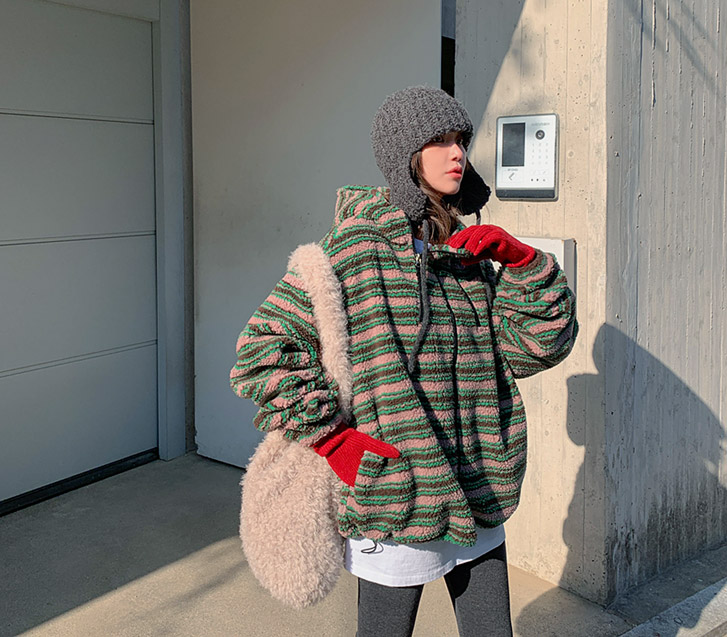 【男女通用】三色翻领高袖睡袍