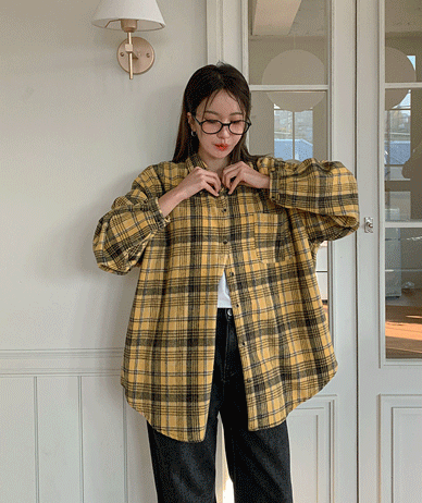 Mayim 的格子 外刷和衬衫