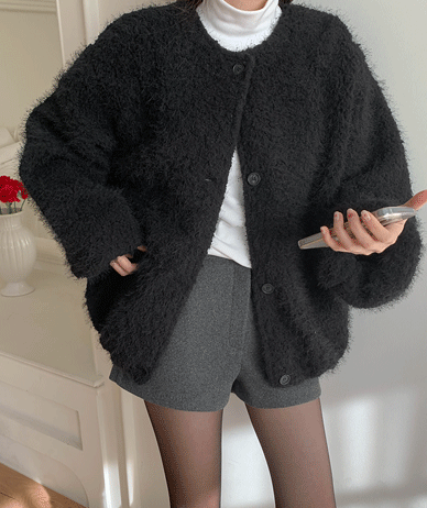 loa 雪花 松针 圆领裙子