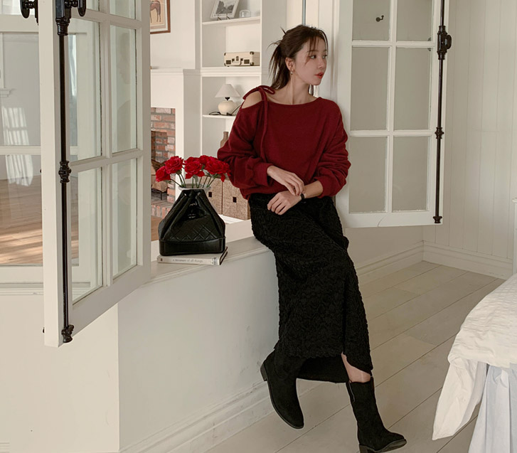 爱心 Pom-Pong 蕾丝 外层抓绒 松紧带 长袍