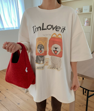 Love It Nayeom 团队短袖长袖 T 恤