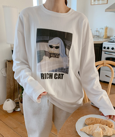 Richie Cat Na-Yeom 长袖 T 恤