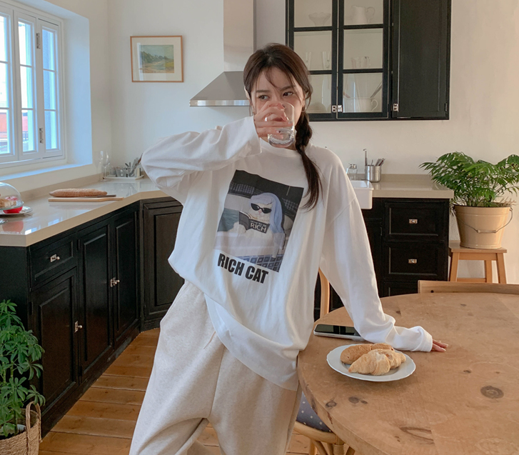 Richie Cat Na-Yeom 长袖 T 恤