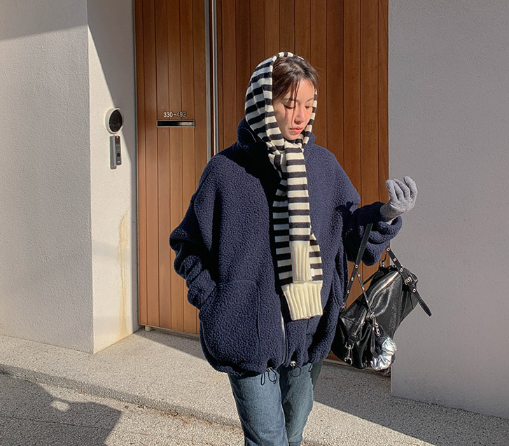 Hug Dumble Fleece 高龄拉链夹克