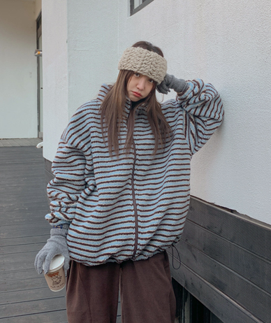 Roro Dangara 串不倒翁拉链夹克