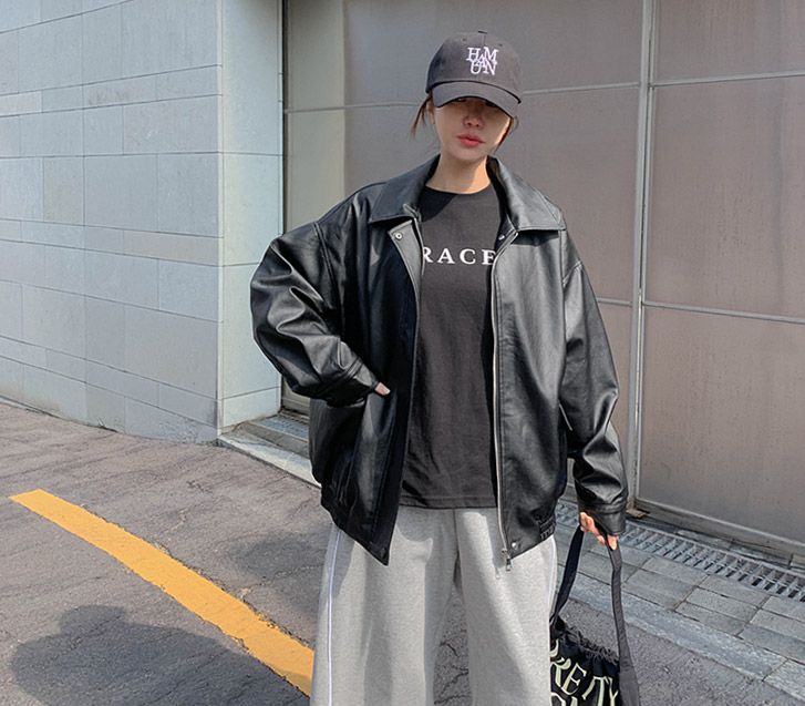 Kore 纯素皮革束腰夹克套装