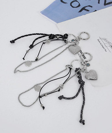 绳结爱情链钥匙扣