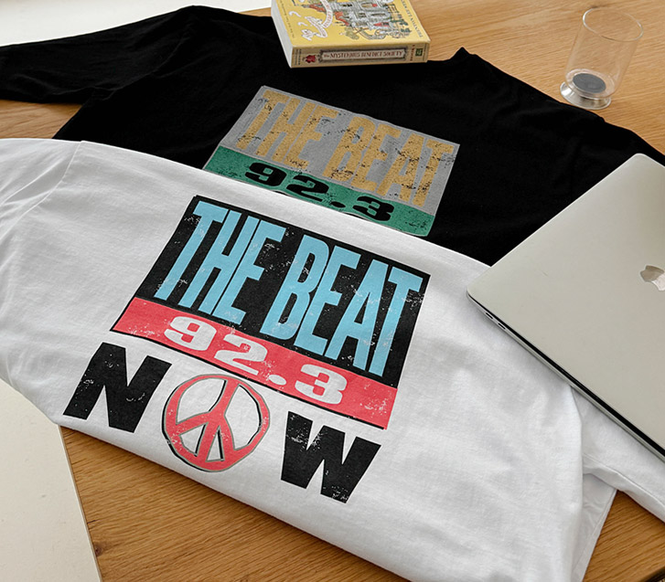 Beat Crack 印花宽松树短袖T恤