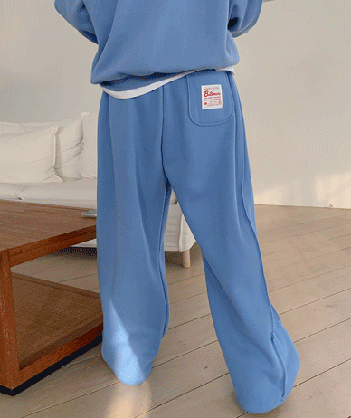 号码贴片宽版训练裤