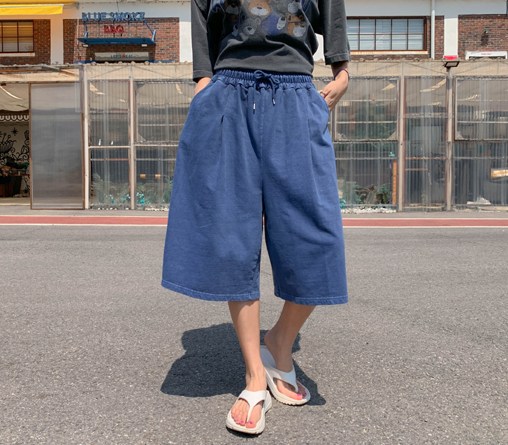 [男女通用] Wony Pigment 百慕大褶裥运动裤