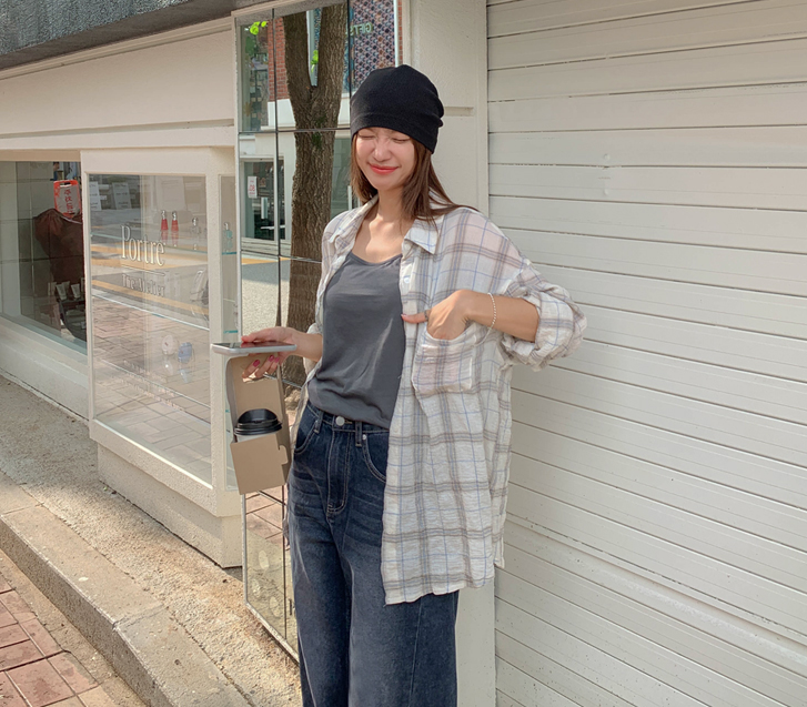 Sanu 格子 衬衫 衬衫