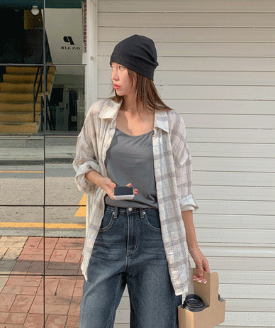 Sanu 格子 衬衫 衬衫