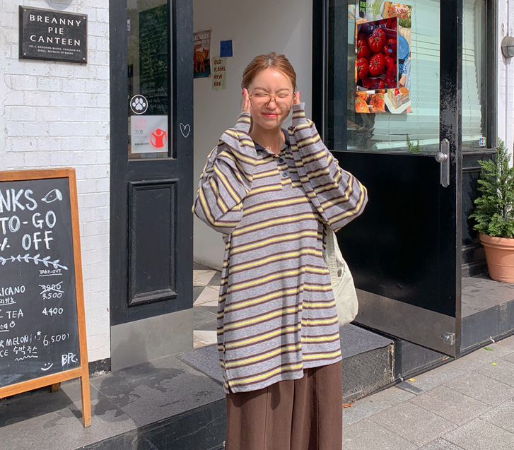 [男女通用] Meli 条纹T恤