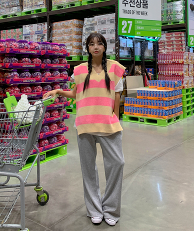 A字型紧身裤，弹性腰带