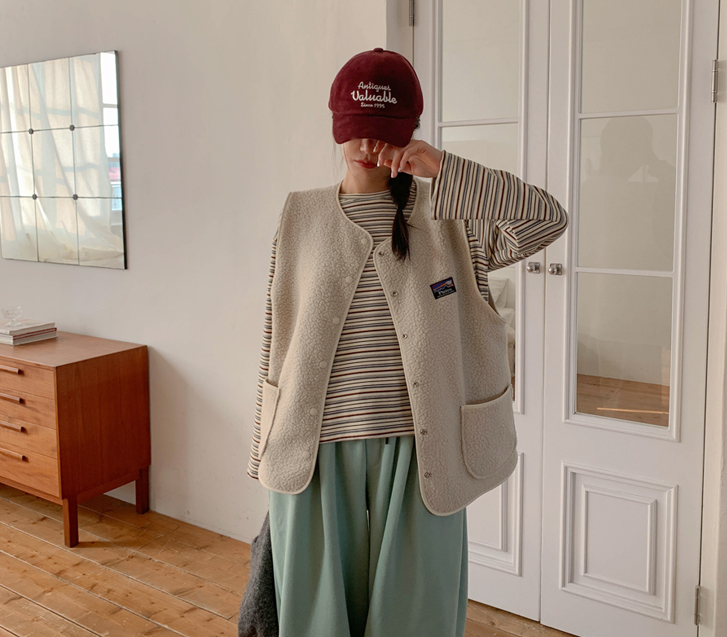 Pie Patch Fleece Dumble 马甲