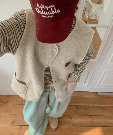 Pie Patch Fleece Dumble 马甲