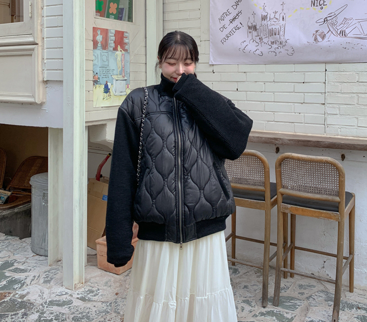 [男女通用] 瓦茨绗缝针织衬衫 羽毛针织衬衫