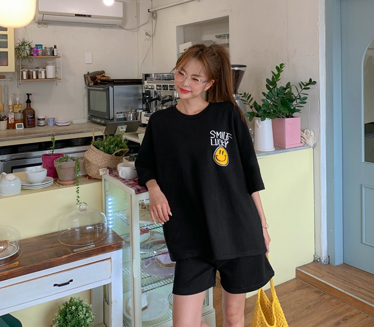 幸运 微笑印花女装