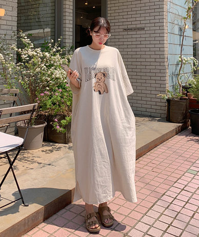 Happy Bear Nayeom Pocket Team 短袖长袖裙