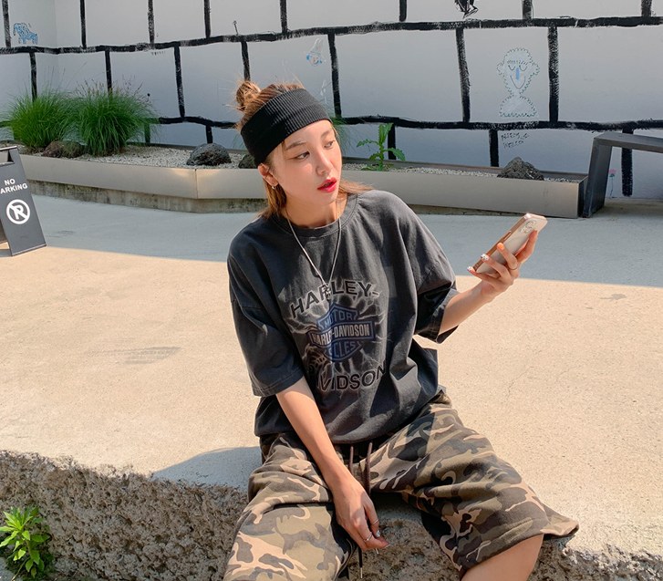 [男女通用] Harley Nayeom 颜料短袖T恤