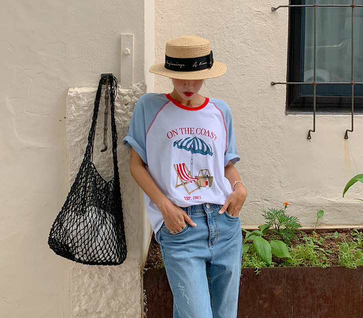 日光浴印花染色衣服
