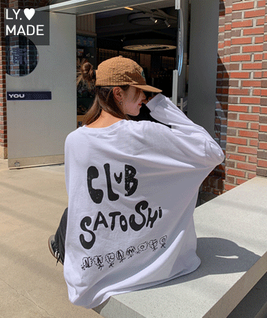 【男女通用】Club 字母染色长袖T恤