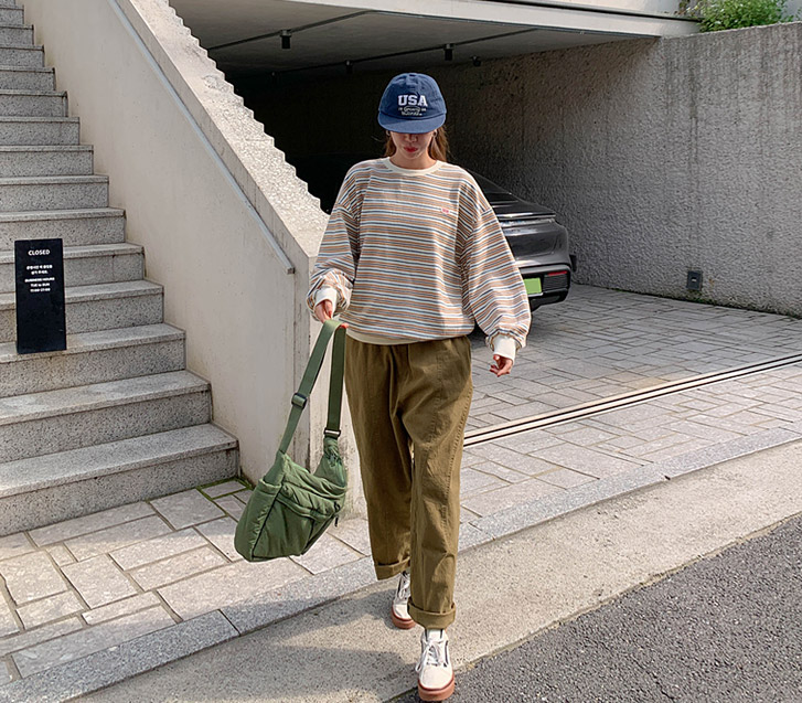 Maeve 剪裁松木混纺宽松裤