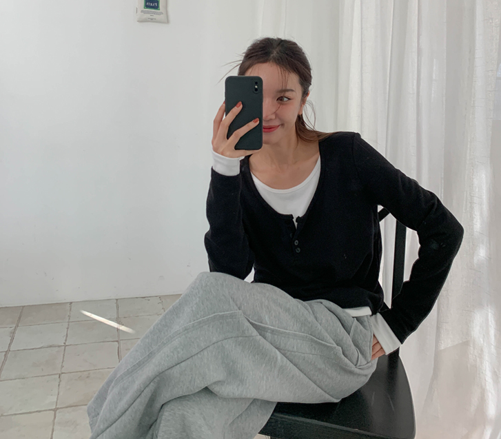 河流外层长袖T恤