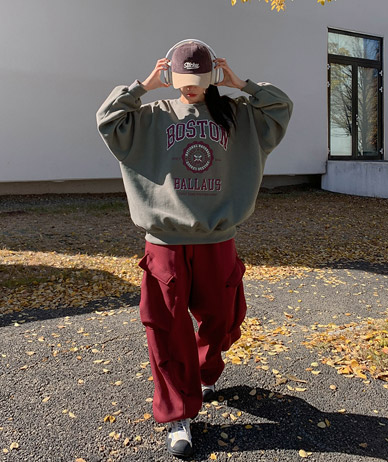 【男女通用】波士顿染色羊皮大衣,宽檐运动服