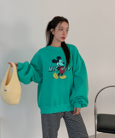 米奇 Na-yeom Yanggi-mo 颜料运动衬衫