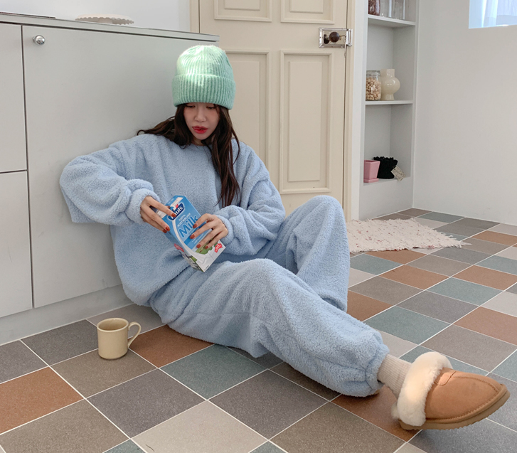 燕麦 Dumble 抓绒慢跑裤