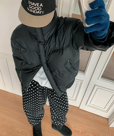 [男女通用] Puni 皮革高领羊毛夹克