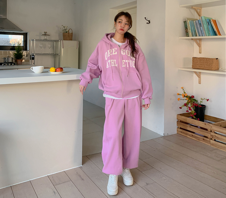 俄勒冈羊毛皮带扣慢跑运动服